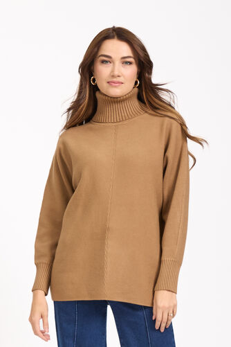 Mudflower – Roll Neck Batwing Jumper